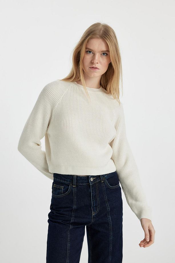 Coool Regular Fit Bisiklet Yaka Basic Düz Triko Kazak L2567az23wn - 3