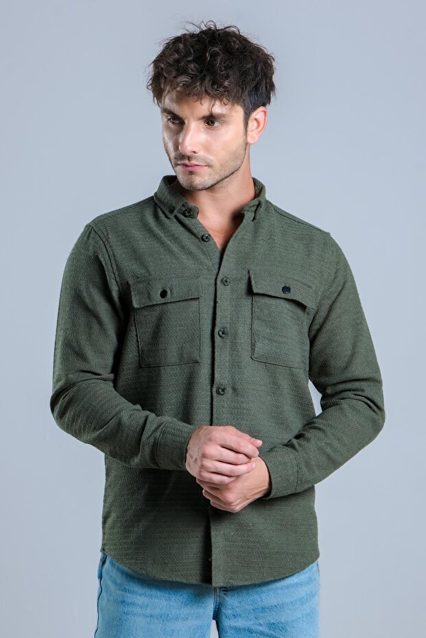 Double Pocket Flap Winter Shirt MAR 4221