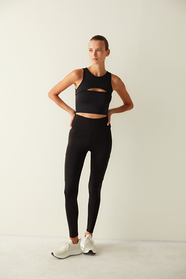 Cep Detaylı Tayt - 1