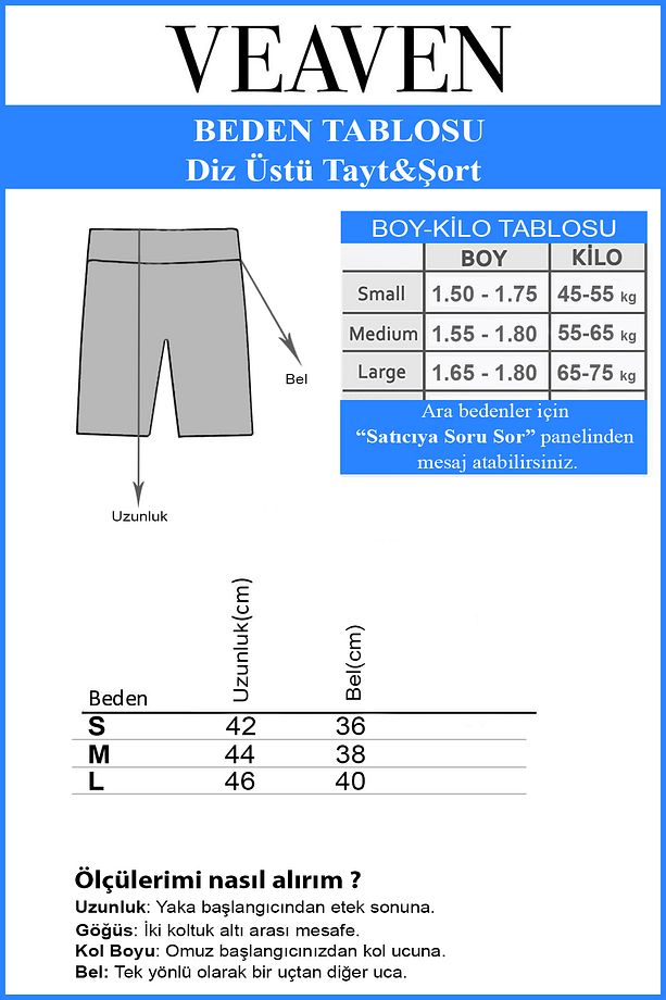Diz Üstü Tayt Şort Etek Altı & Voleybol & Havuz Ve Deniz Şortu & Günlük - 9
