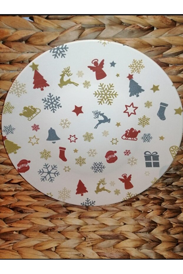Kosova 6-Piece 26 cm Snow/Star Service Plate