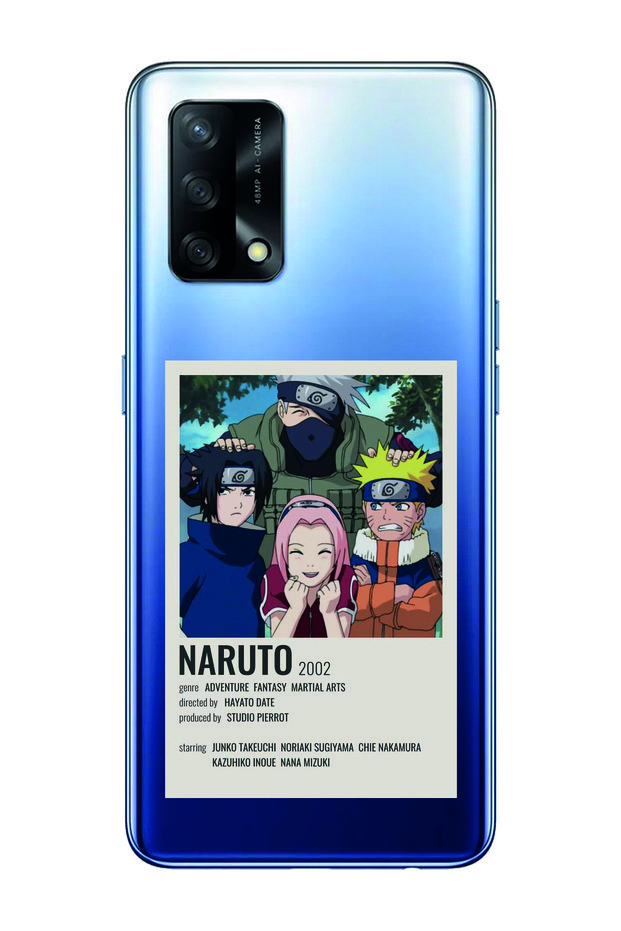 حافظة هاتف شفافة بنمط الرسوم المتحركة Naruto متوافقة مع هاتف Oppo A74