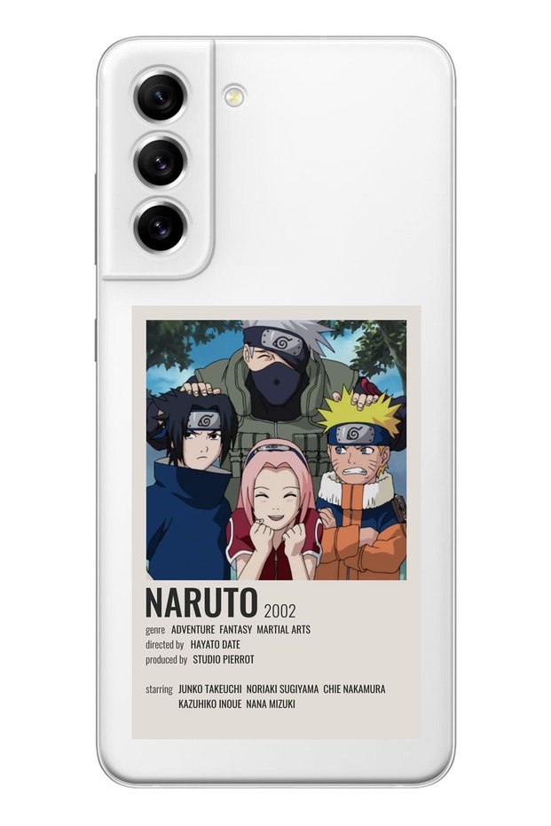 حافظة هاتف شفافة بنمط الرسوم المتحركة Naruto متوافقة مع هاتف Samsung Galaxy S21 FE