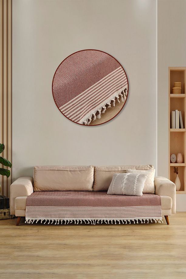 Sofia Oturma Alanını Örten 2 ADET Koltuk Örtüsü 115x200 Cm - 2