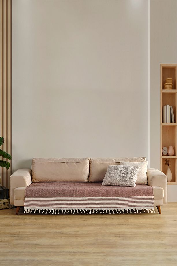 Sofia Oturma Alanını Örten 2 ADET Koltuk Örtüsü 115x200 Cm - 3