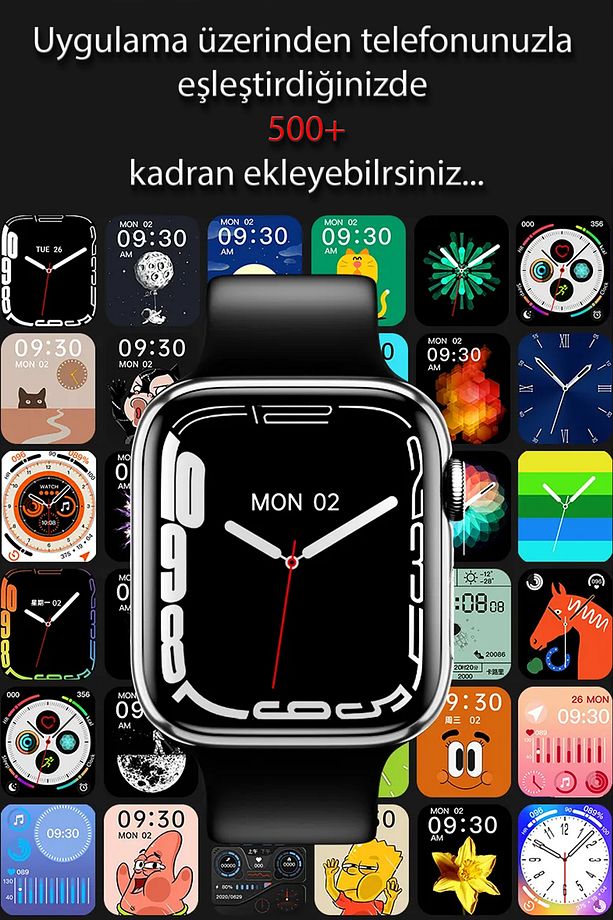 HK Plus Akıllı Saat 2024 Son Sürüm Yapay Zeka Chat GPT Özellikli Amoled Ekran 2,02 inç Akıllı Saat - 7