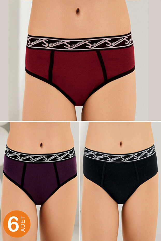 Pack of 6 Women's Panties Mb3084