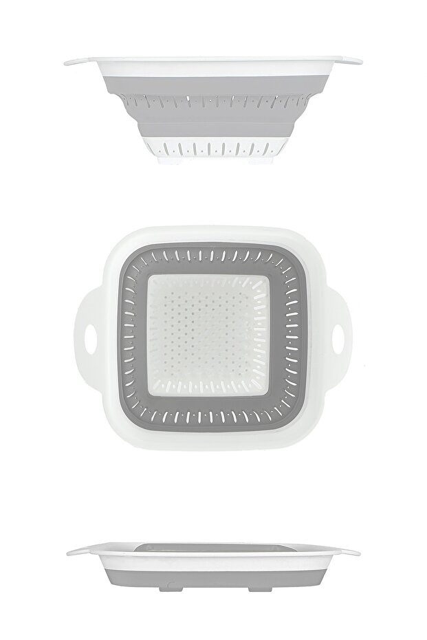Folding Square Accordion Strainer Foldable Strainer - 2