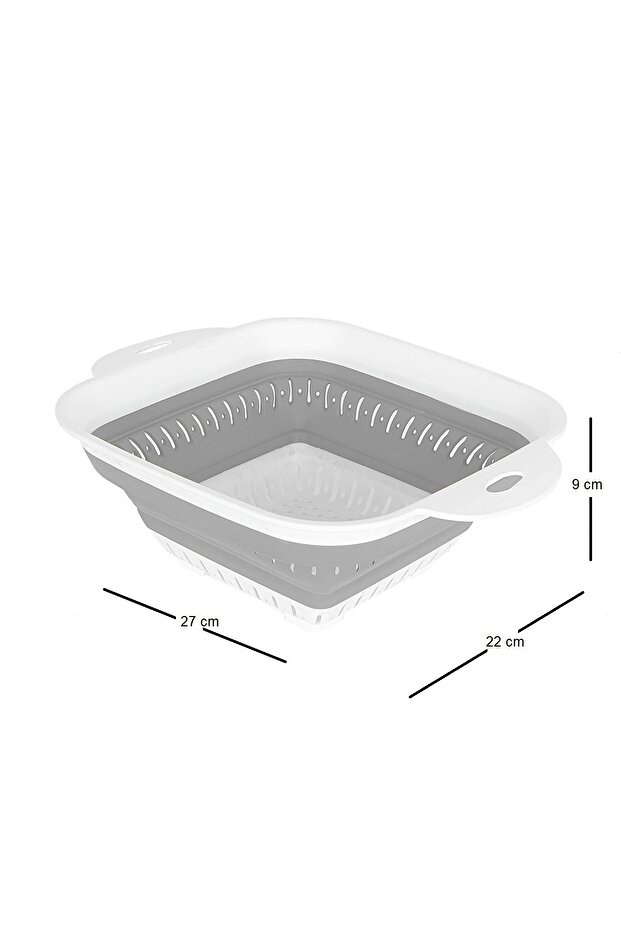 Folding Square Accordion Strainer Foldable Strainer - 4