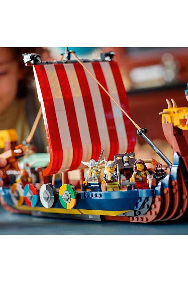 ® Creator 3’ü 1 Arada Viking Gemisi Ve Midgard Yılanı 31132-9 Yaş Ve Üzeri Için Gemi Ve Kurt Içe - 11