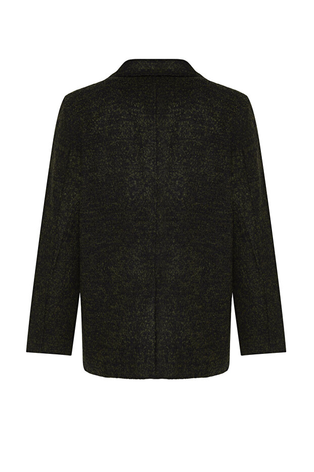 Winter Khaki Stamp Coat - Regular Fit, Double Breasted Design TMNAW21KB0027 - 10