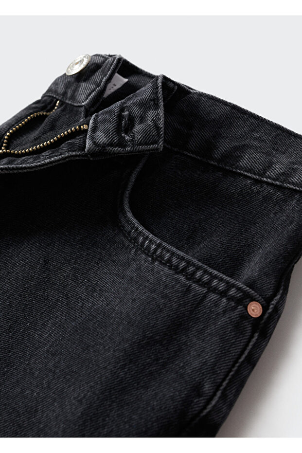 Düz Kesim Denim Şort - 10