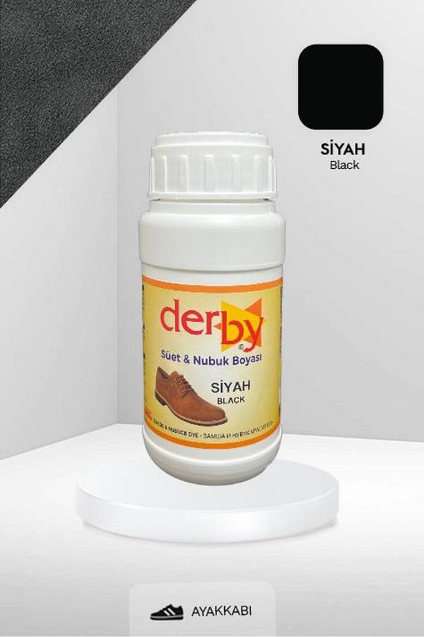 Siyah Süet Ve Nubuk Deri Boyası 250 ml / Süet Nubuk Ayakkabı Boyası - 1