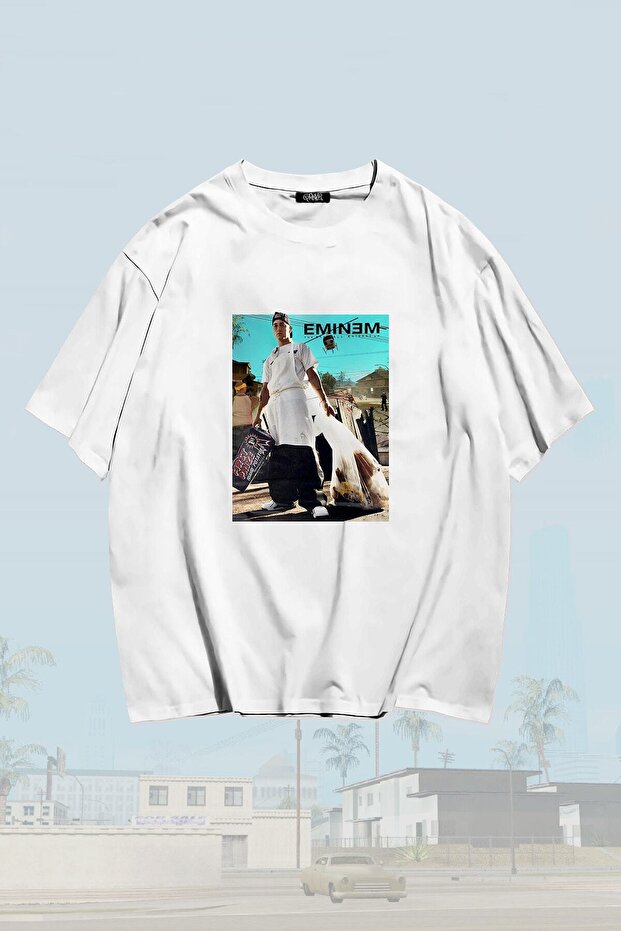 Eminem Taking Out The Trash Printed Unisex Oversize T-shirt