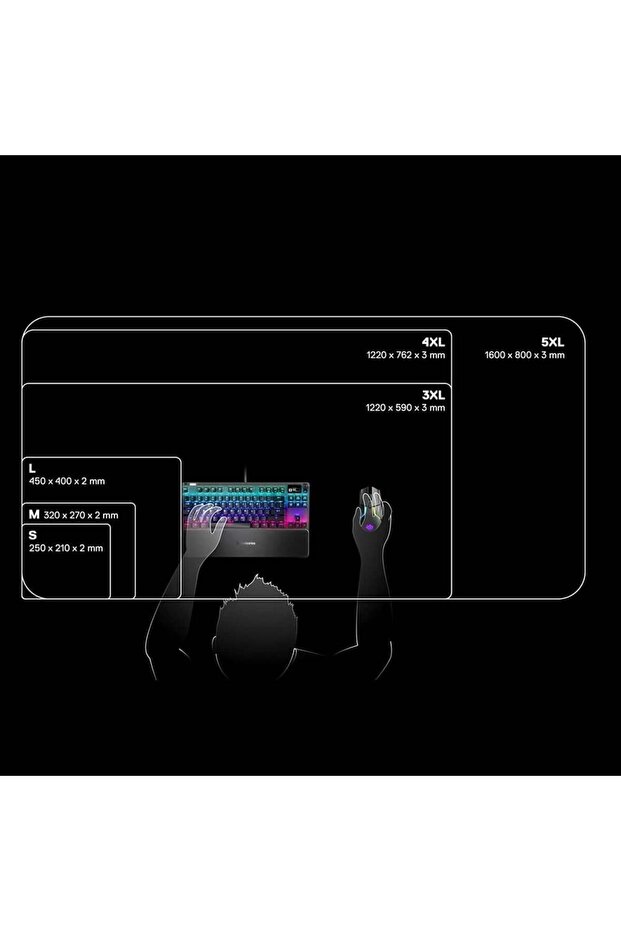 Qck Small Gaming Mousepad - Siyah - 4