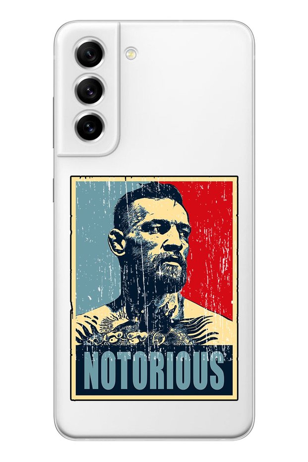 حافظة هاتف شفافة متوافقة مع هاتف Samsung Galaxy S21 FE من Conor Mcgregor Notorious