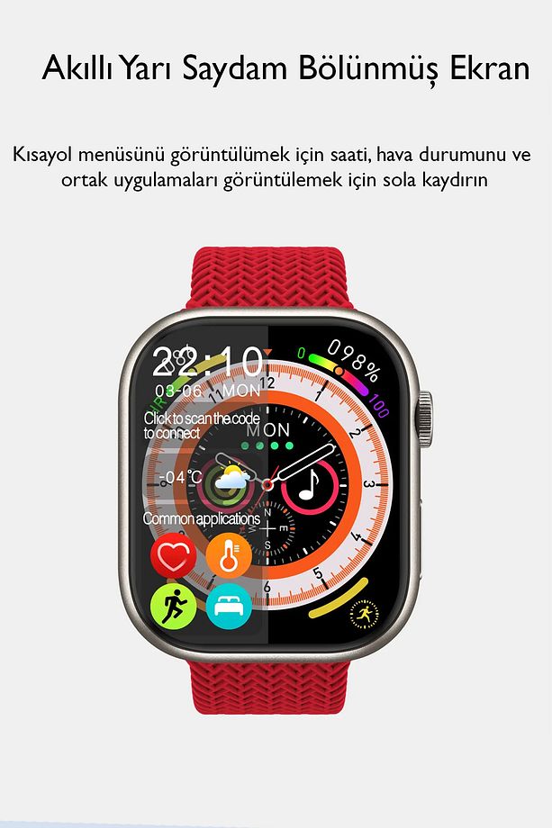 HK Plus Akıllı Saat 2024 Son Sürüm Yapay Zeka Chat GPT Özellikli Amoled Ekran 2,02 inç Akıllı Saat - 6