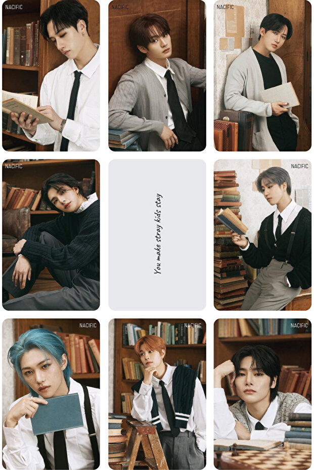 Stray Kids "Nacific 1" - مجموعة من 8 بطاقات ضوئية