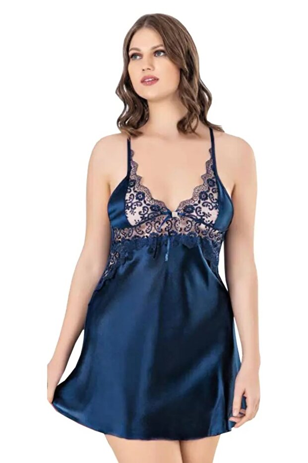 Plus Size Satin Nightgown
