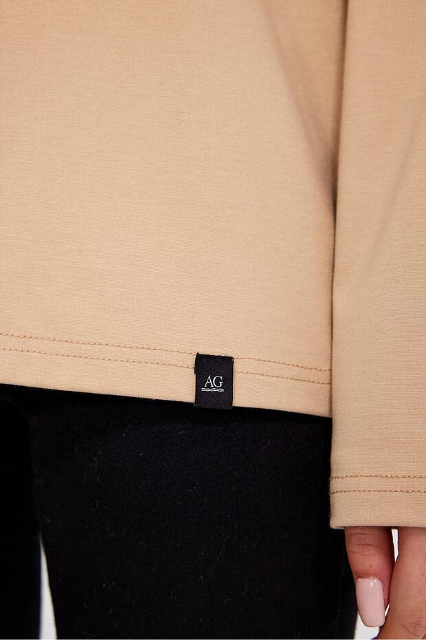 سويت شيرت أساسي كبير الحجم برقبة دائرية (E23-00160 00) - 5