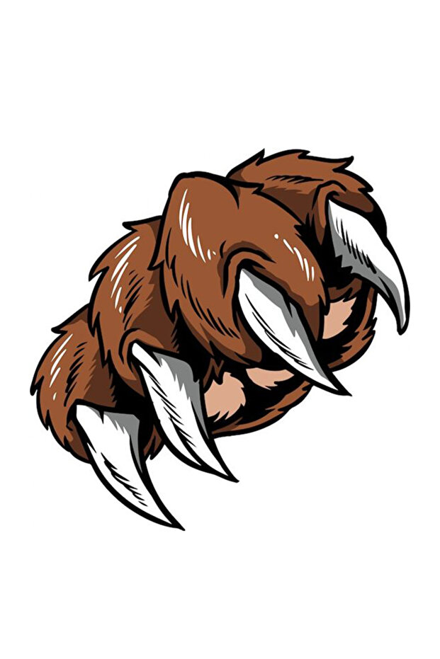 14X8Cm Bear Claw Bear Claw Car/Motorcycle/Helmet/Laptop/Glass Sticker