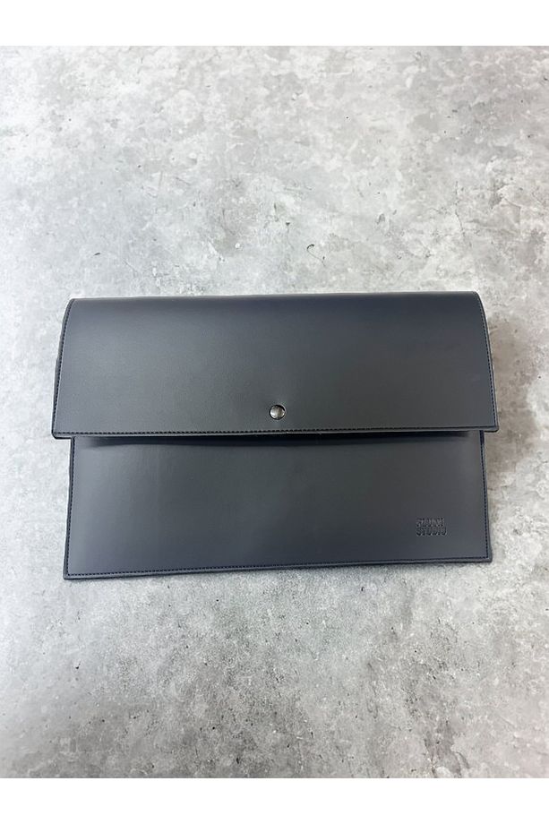, Ledcase 13.3-14 Inch Bilgisayar Evrak Çantası (deri+peluş) Siyaha Siyah Klasör, Kılıf - 3