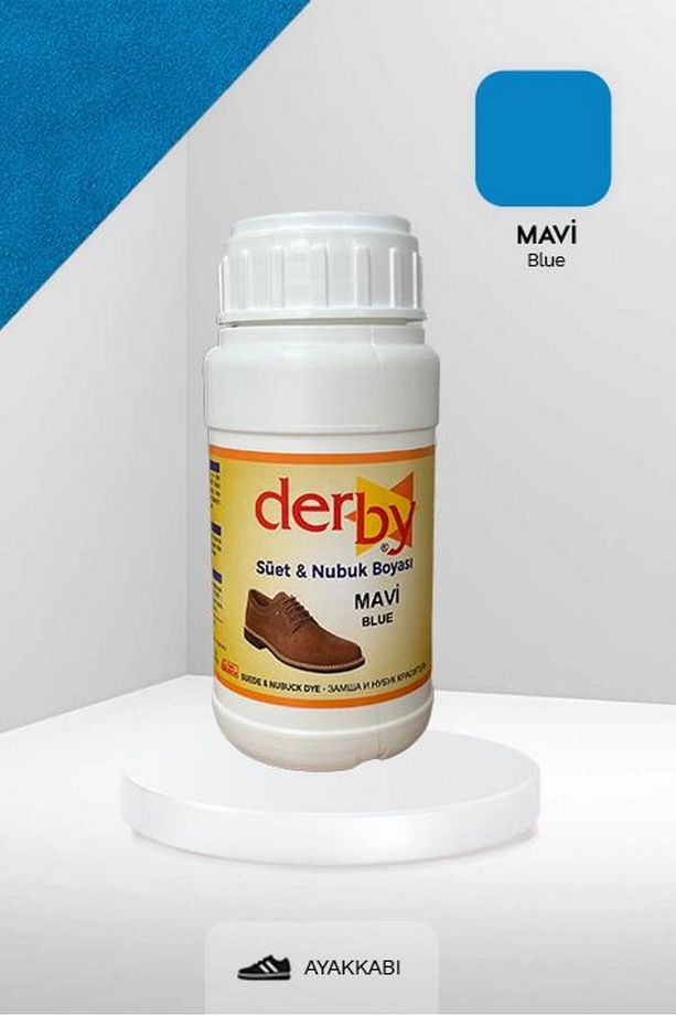 Mavi Süet Ve Nubuk Deri Boyası 250 ml / Süet Nubuk Ayakkabı Boyası - 1