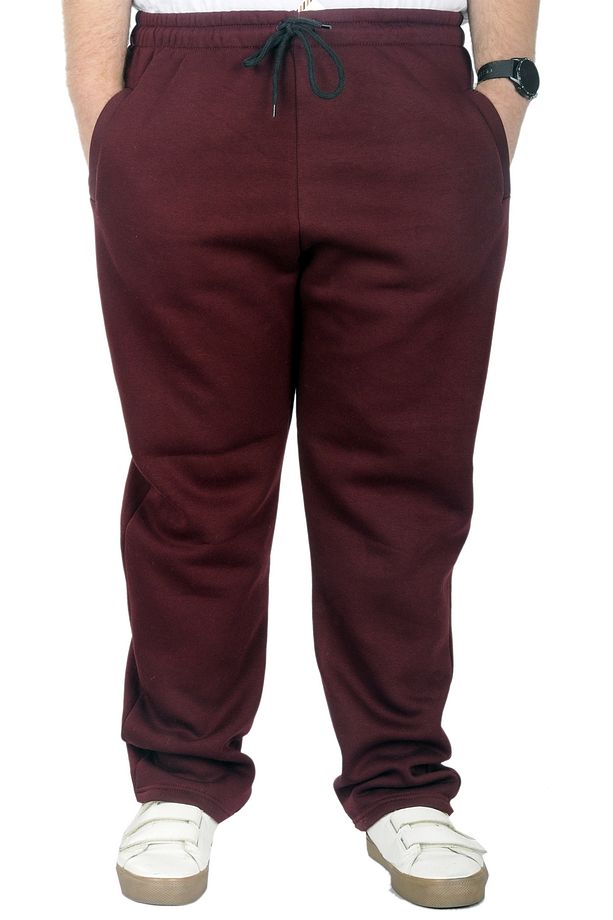 Mode Xl Büyük Beden Erkek Eşofman Altı Classic 3 Ip 11103 Mürdüm - 1