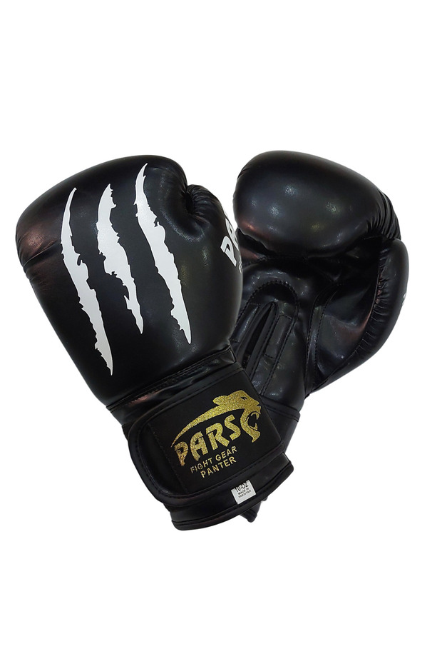 Panter Boks Kick Boks Muay Thai Eldiveni Siyah - 3