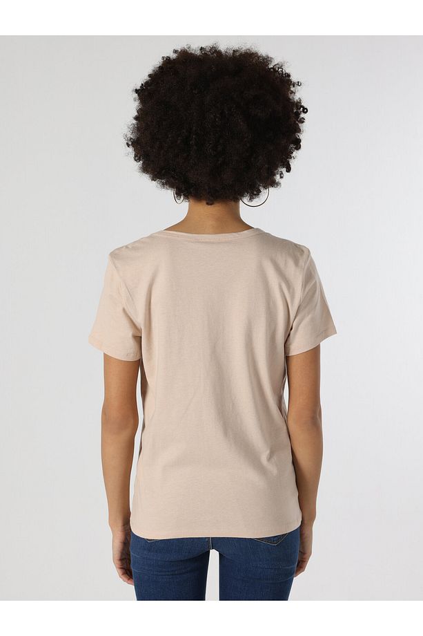Regular Fit Bej Kadın Kısa Kol Tişört Cl1062526 - 2