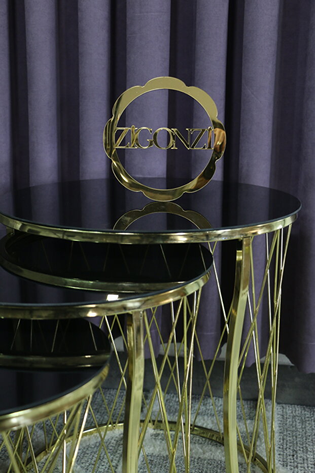 Siyah Camlı Hasır C Zigon Gold Metal - 2