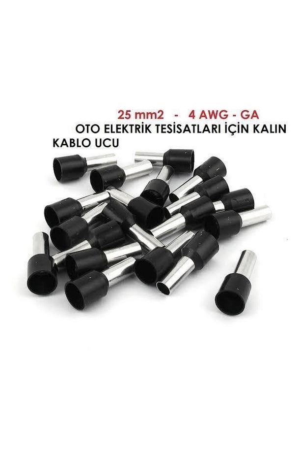 (4 GA) Izoleli Kablo Yüksüğü (10 Adet) pabuç MIYF-25 - 1