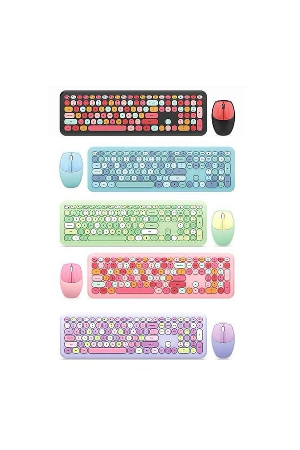 Kablosuz Klavye Ve Mouse Fare Set 104 Tuşlu Pc Notebook laptop Uyumlu ZN3438 - 2