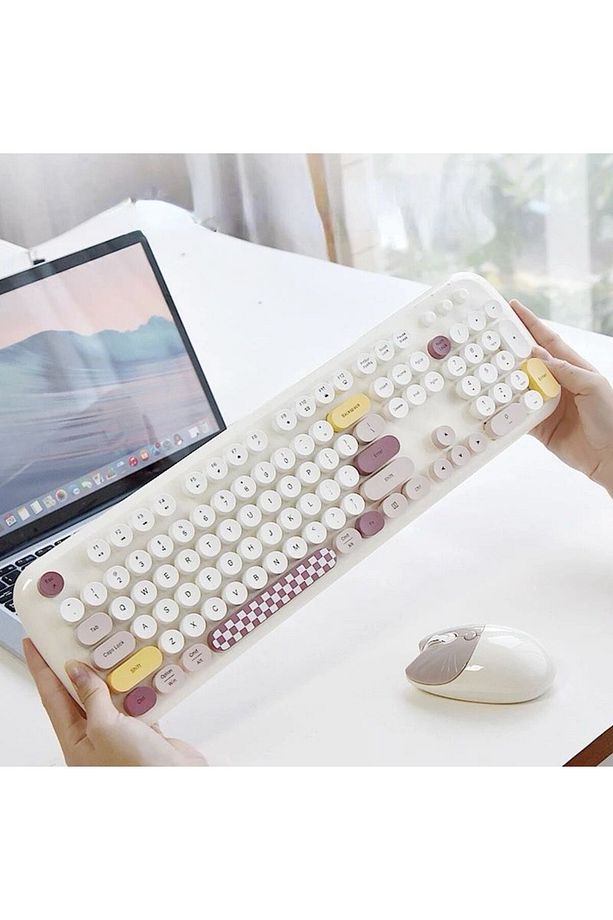 Kablosuz Klavye Ve Mouse Fare Set 104 Tuşlu Pc Notebook laptop Uyumlu ZN3438 - 4
