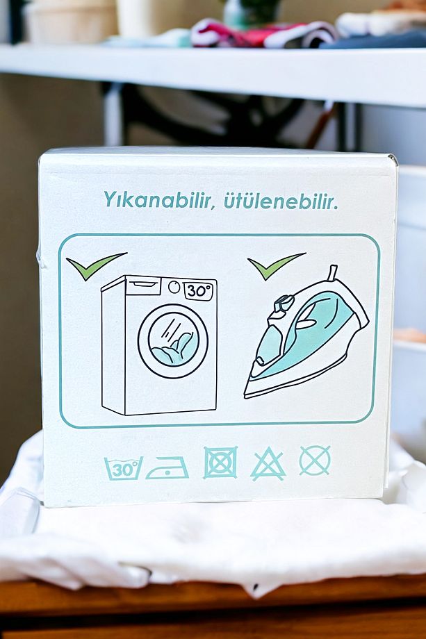 12'li Havlu Bez Tekrar Kullanılabilir %100 Pamuk - 7