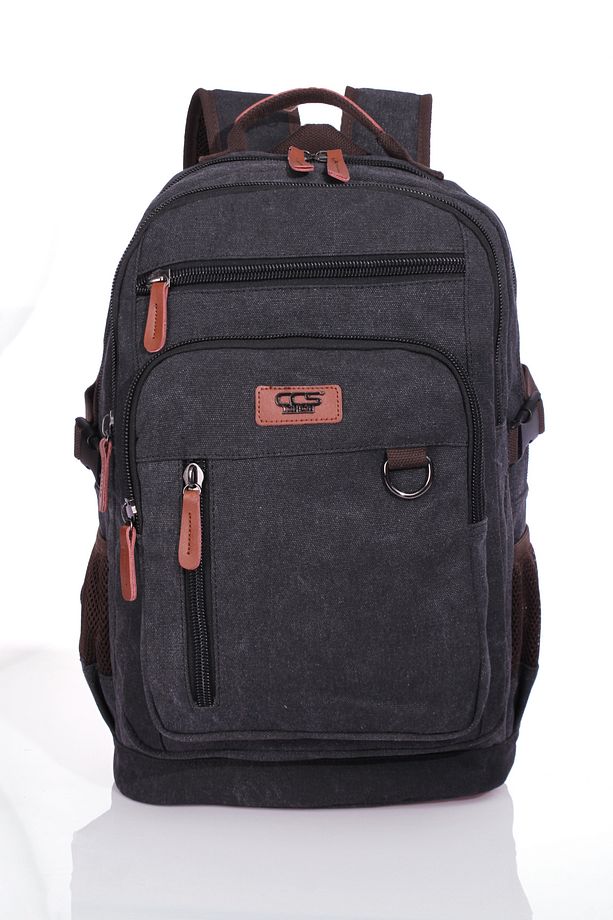 ççs 51451 Kanvas Sırt Çantası SİYAH - 2