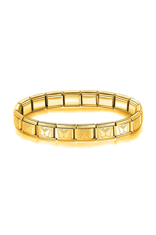 Unisex Italian Charm Bracelet Stainless Steel Bracelet
