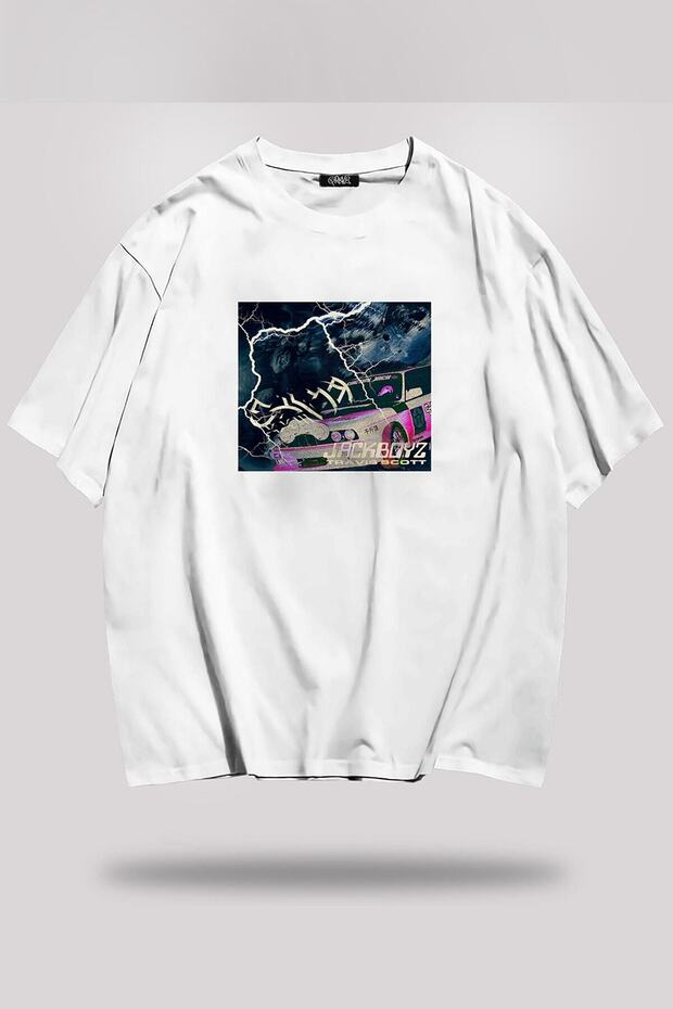 Travis Scott Thunder Unisex Oversize T-shirt