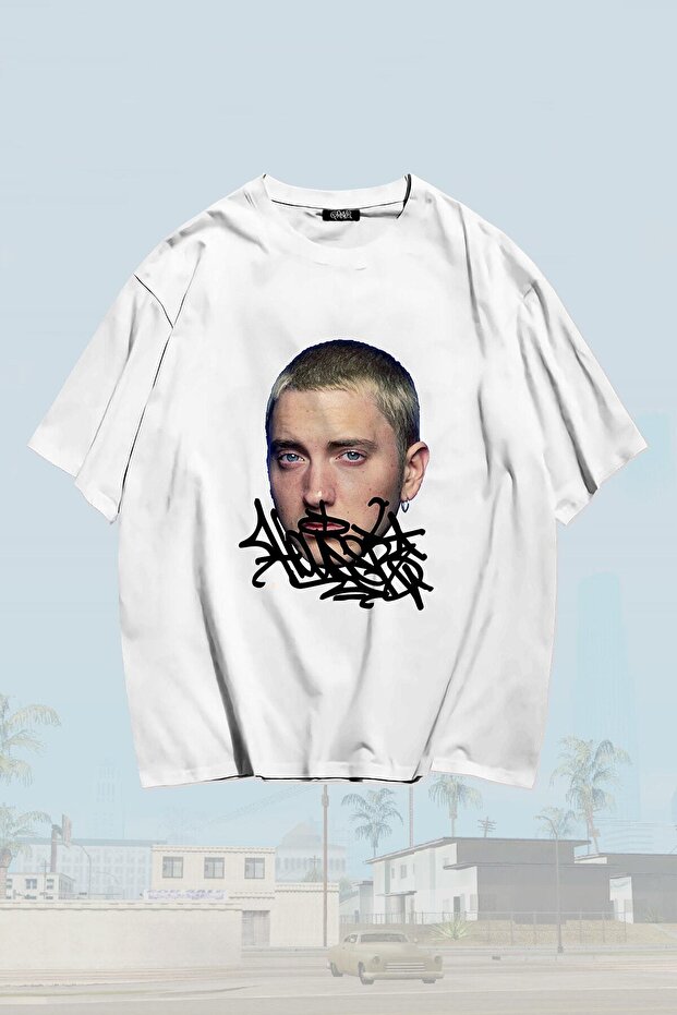 Slim Shady's Head Printed Unisex Oversized t-shirt