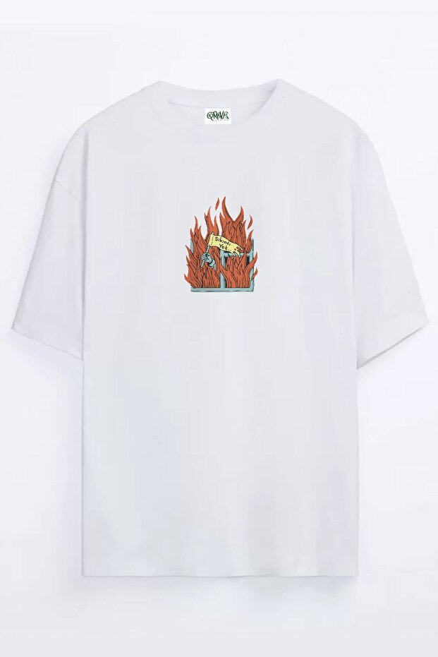No Problem Printed Unisex Oversize T-shirt Friend T-shirt