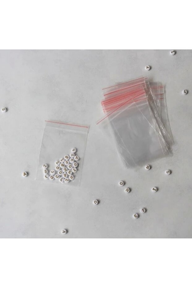6x7 Cm Kilitli Şeffaf Naylon Torba-kilitli Poşet 100 Adet - 4
