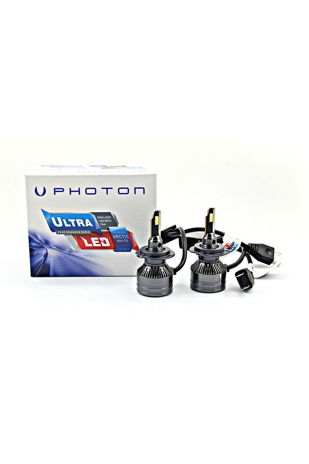 PHOTON ULTRA LED H7 LED XENON FAR AMPULÜ TAKIMI  Uyumlu 12-24 VOLT KISA BOYUT - 1