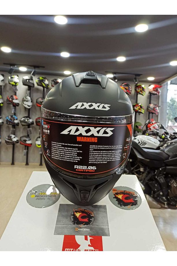 DRAKEN S SOLİD V.2 A11 MAT SİYAH FULL FACE KASK - 3