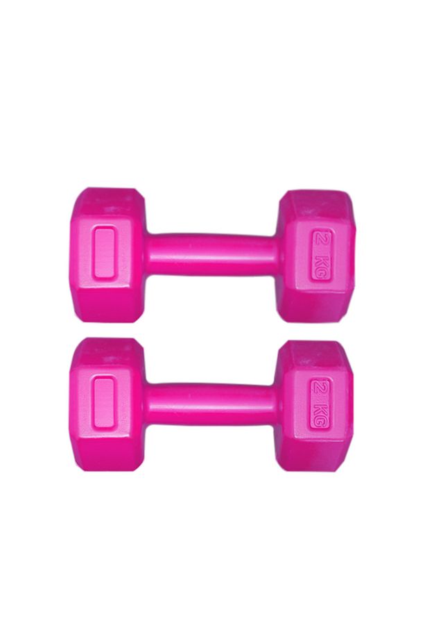 PEMBE 2 KG x 2 Adet Toplam 4 KG Dambıl Seti 4 KG Dumbell Set - 3