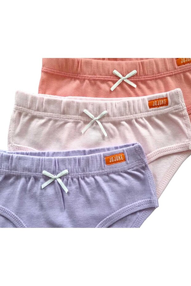 طقم سراويل داخلية مكونة من 3 قطع بلون سادة - 1