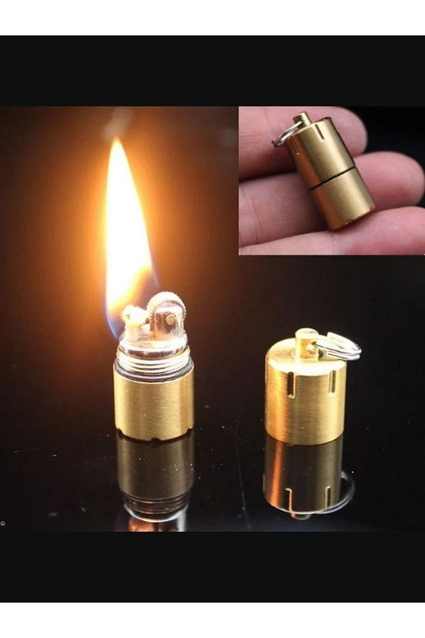Ultra Mini Benzinli Çakmak Gold Renk Çakmak - 2