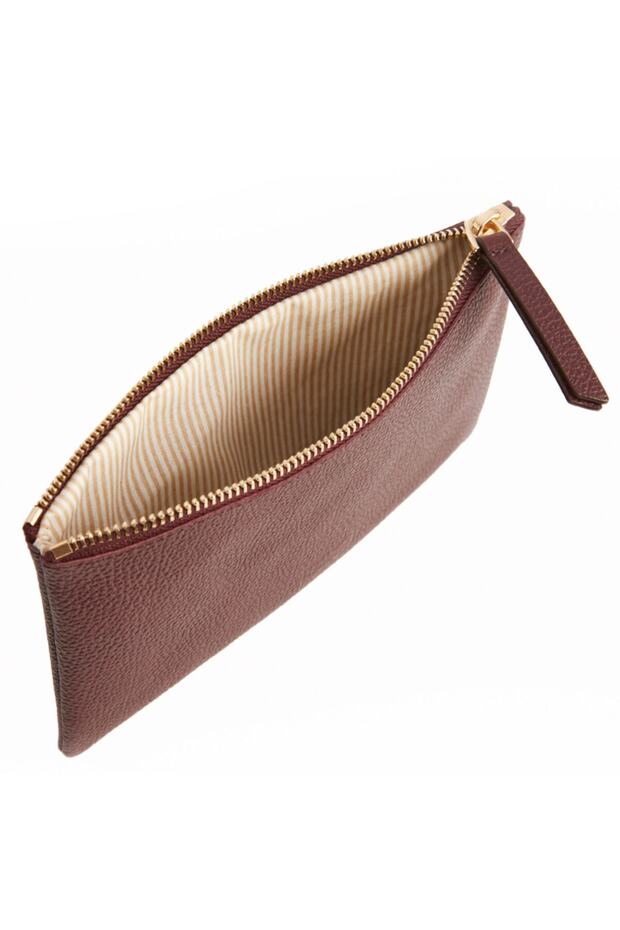 حقيبة جلدية سوداء مستطيلة - 3