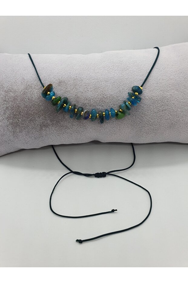 Certified Apatite Natural Stone Necklace