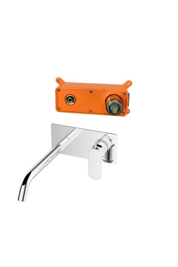 Ankastre Lavabo Seti Round - Krom - 1