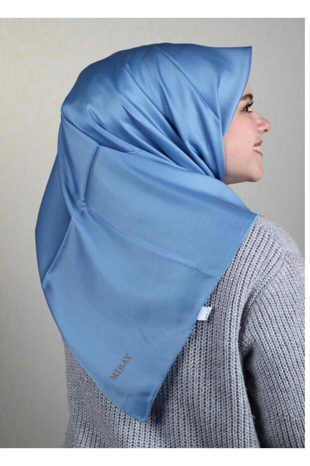 , Blue Plain Crystal Scarves